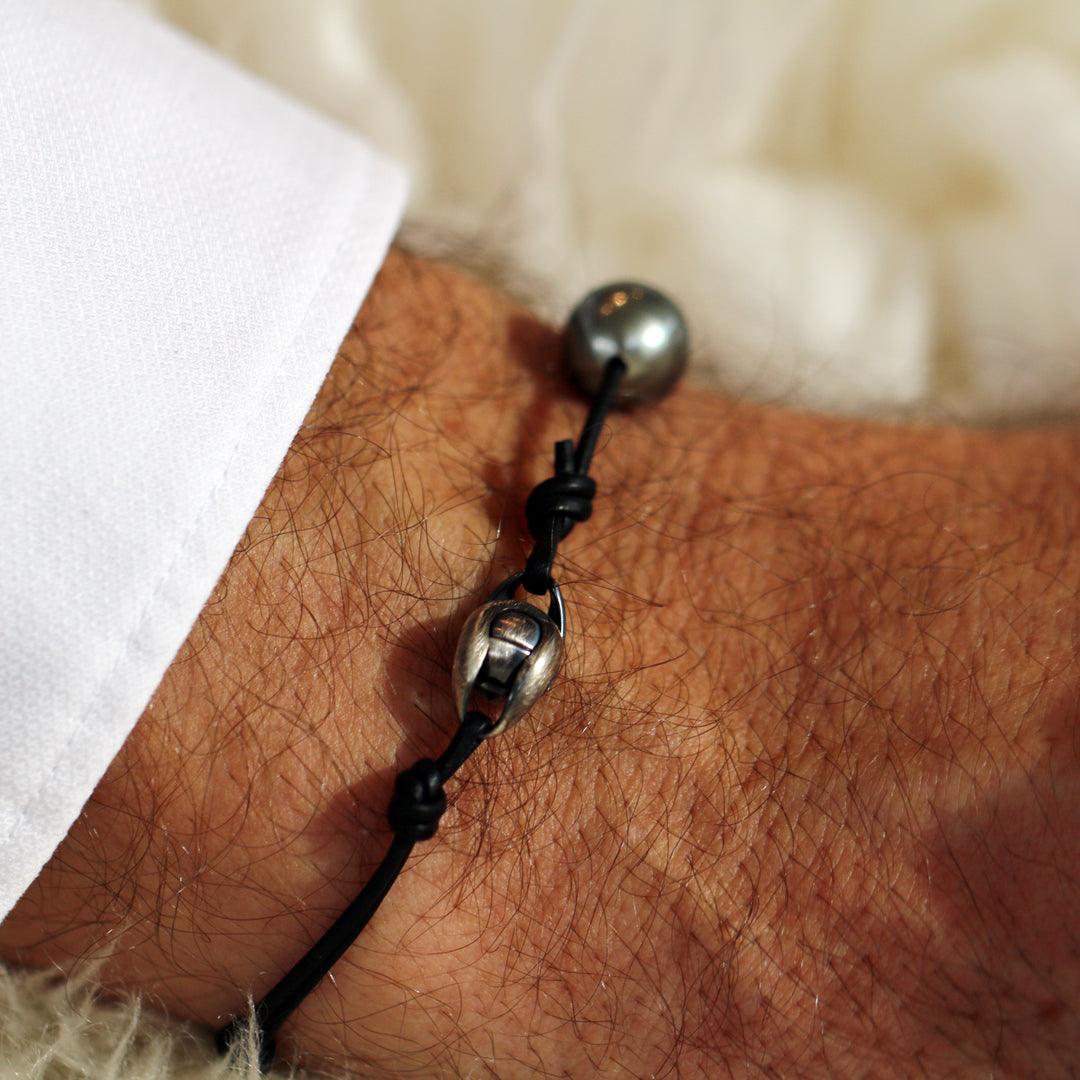 Herrenarmband - Tahiti-Perle (9mm) - Infinity
