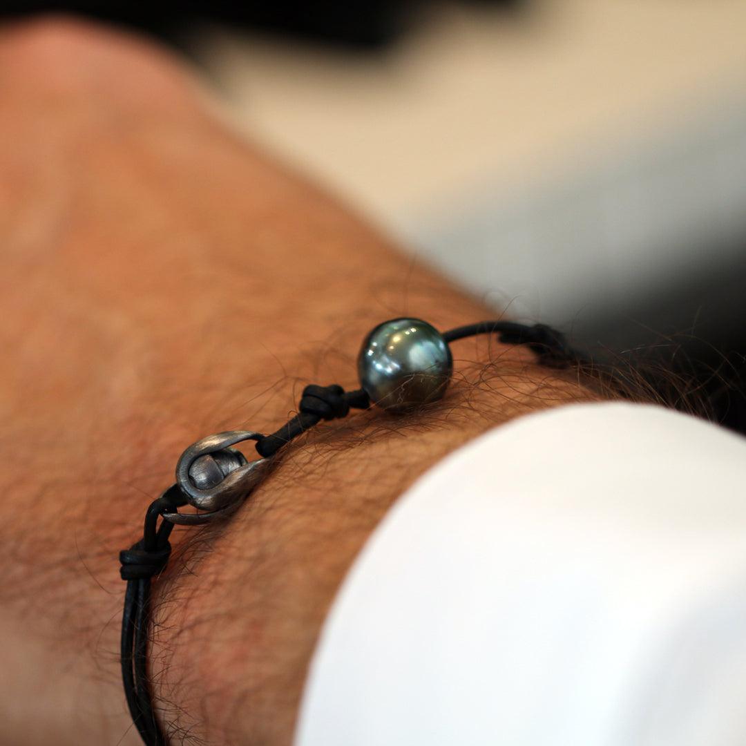 Herrenarmband - Tahiti-Perle (10mm) - Infinity